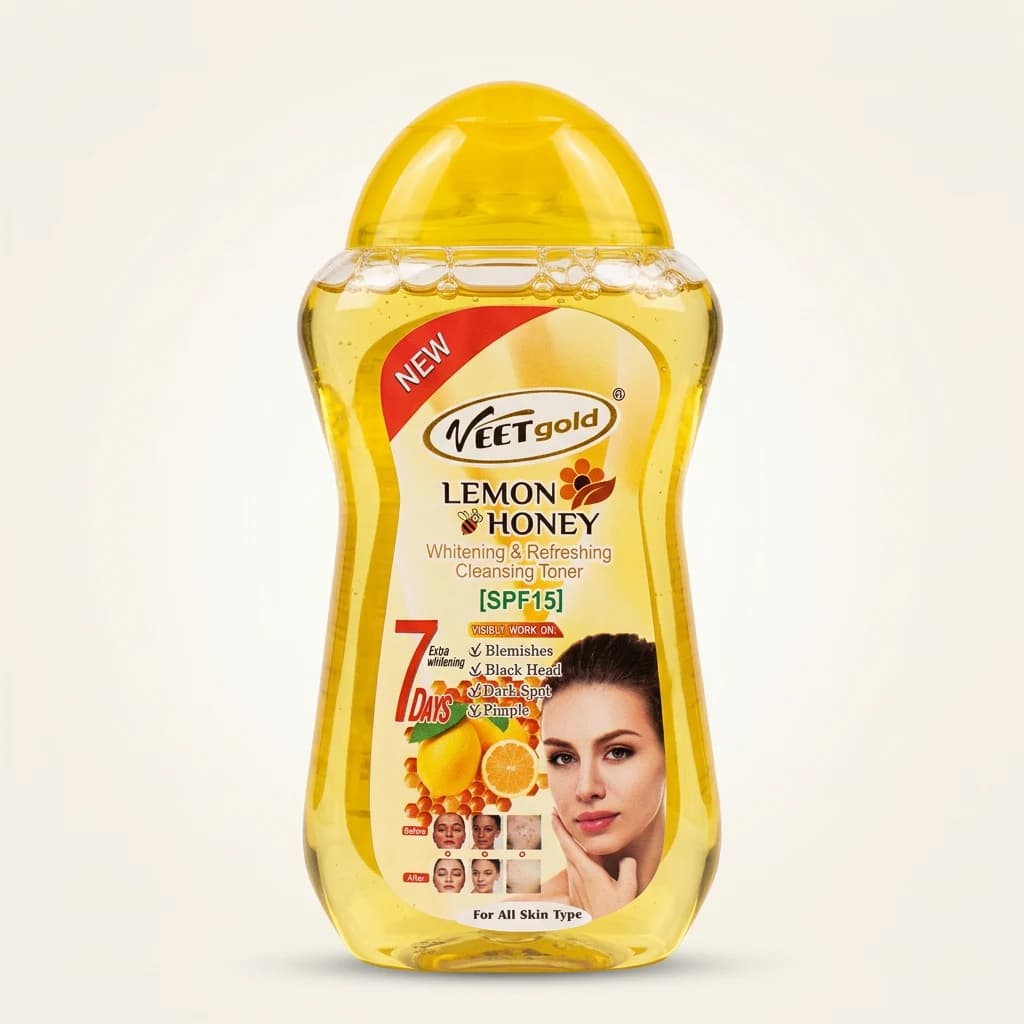 Tonique nettoyant éclaircissant Veet Gold Citron Miel SPF 15