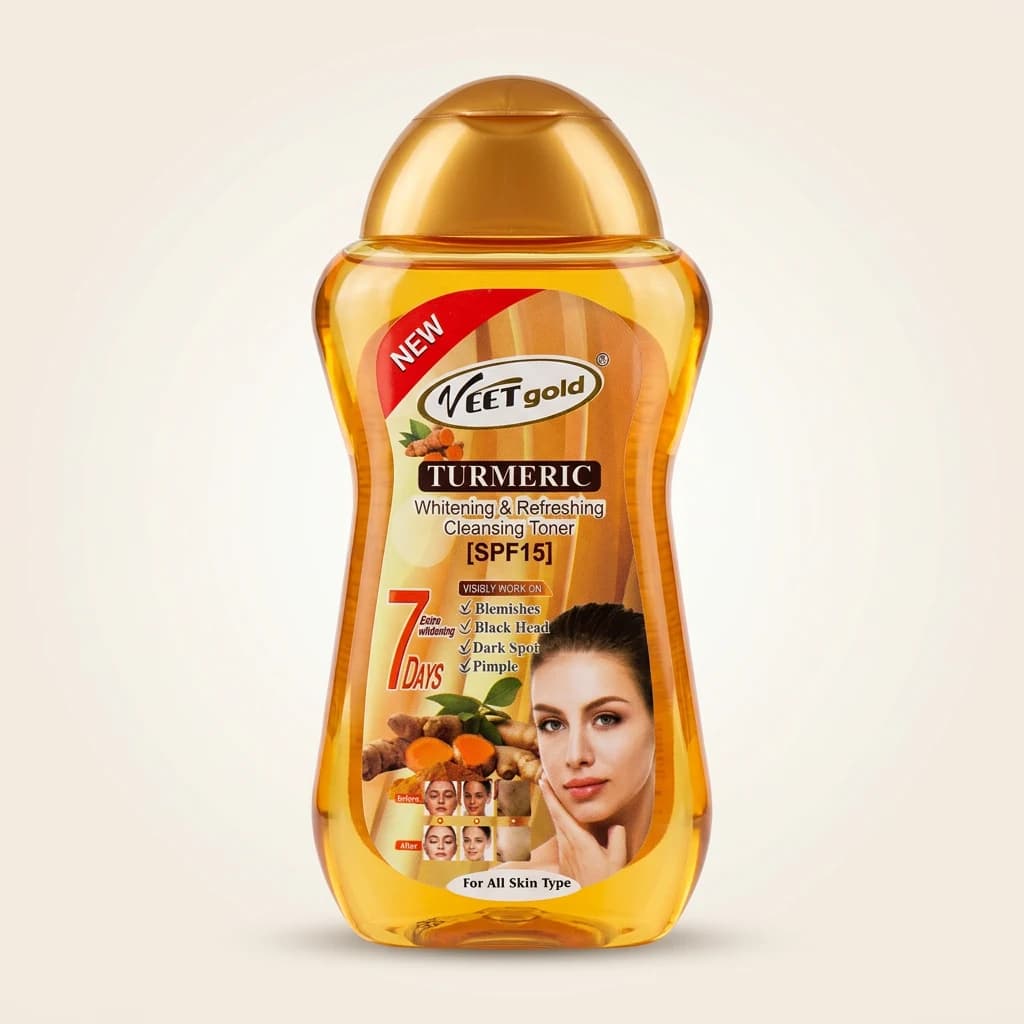 Tonique nettoyant éclaircissant Veet Gold Curcuma SPF 15