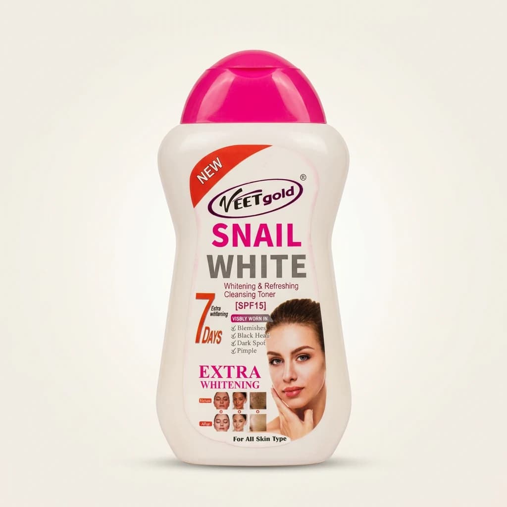 Tonique nettoyant extra éclaircissant Veet Gold Snail White SPF 15