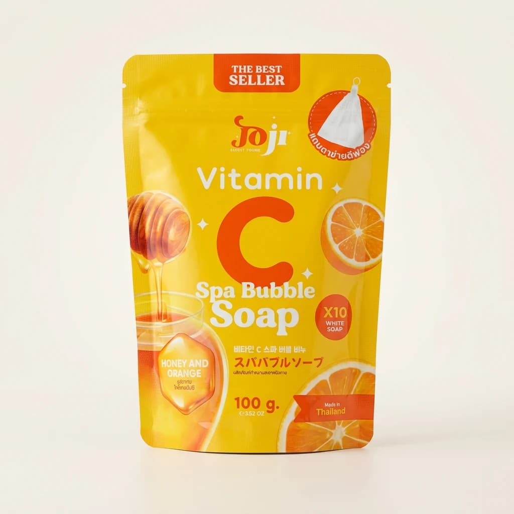 Savon spa moussant Joji Secret Young Vitamine C Miel Orange 100 g