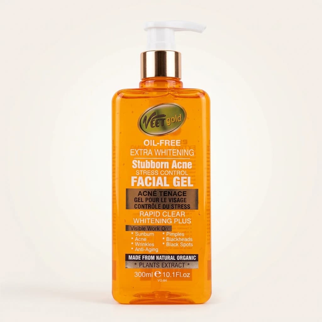 Gel visage anti-acné extra éclaircissant Veet Gold sans huile 300 ml