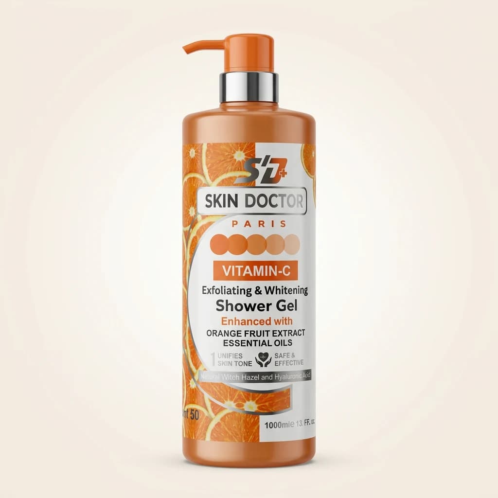 Gel douche exfoliant éclaircissant Skin Doctor Paris Vitamine C Orange 1000 ml