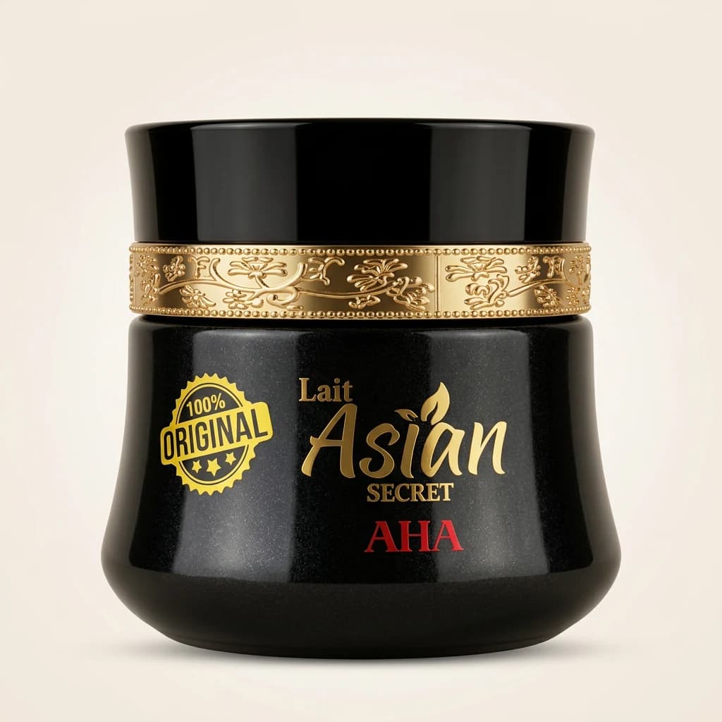 Crème éclaircissante Asian Secret AHA pot noir