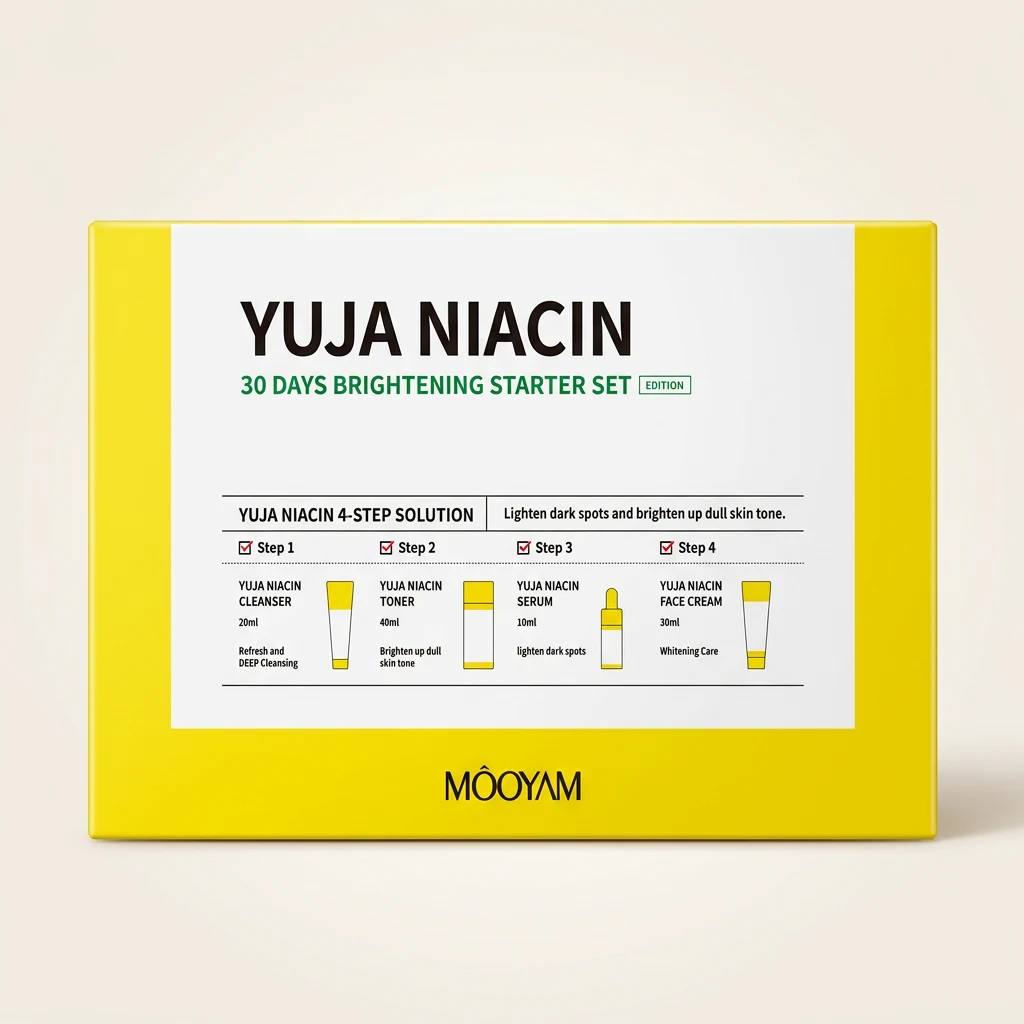 Coffret visage éclat Mooyam Yuja Niacin 30 jours 4 étapes