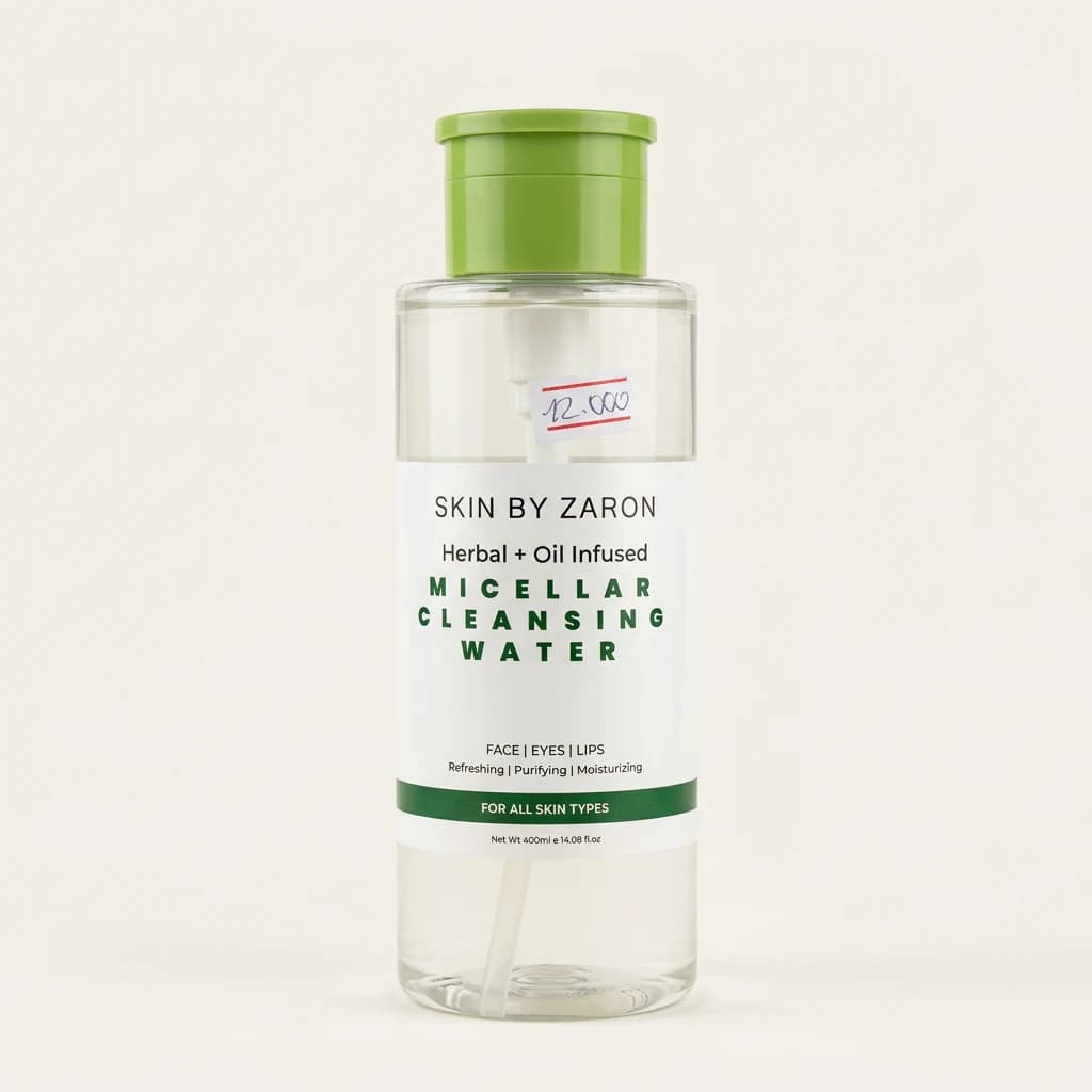 Eau micellaire Skin by Zaron aux plantes et huiles 400 ml