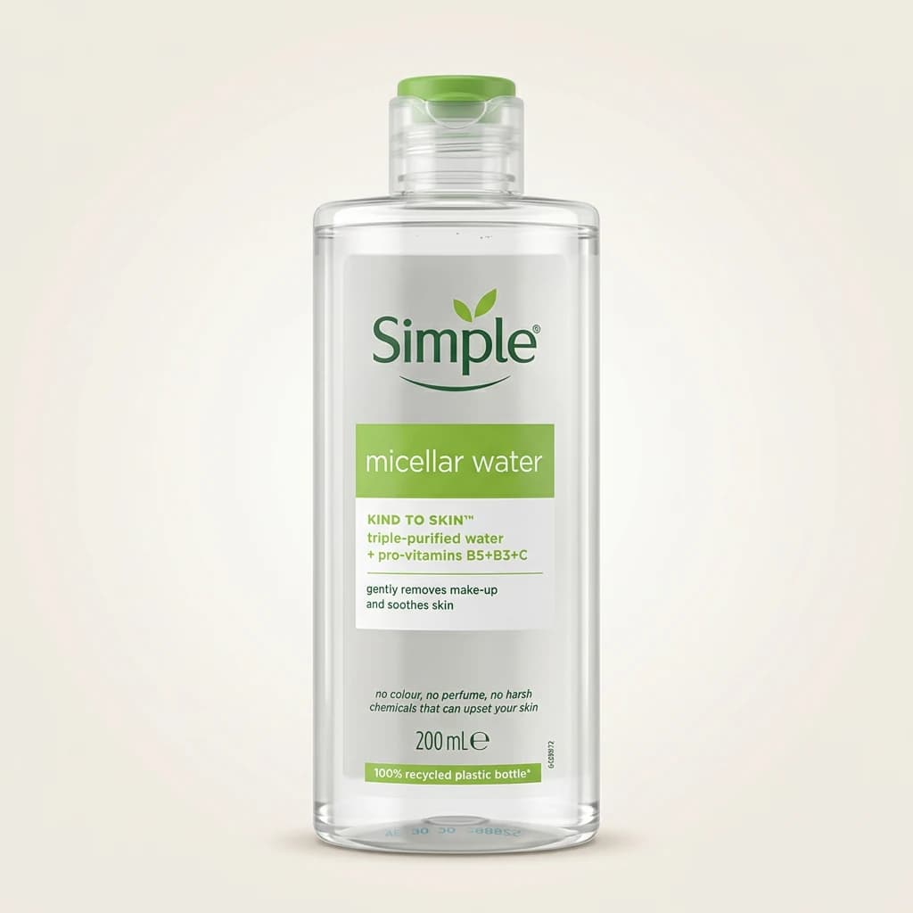 Eau micellaire Simple Kind to Skin Provitamines B5 B3 C 200 ml