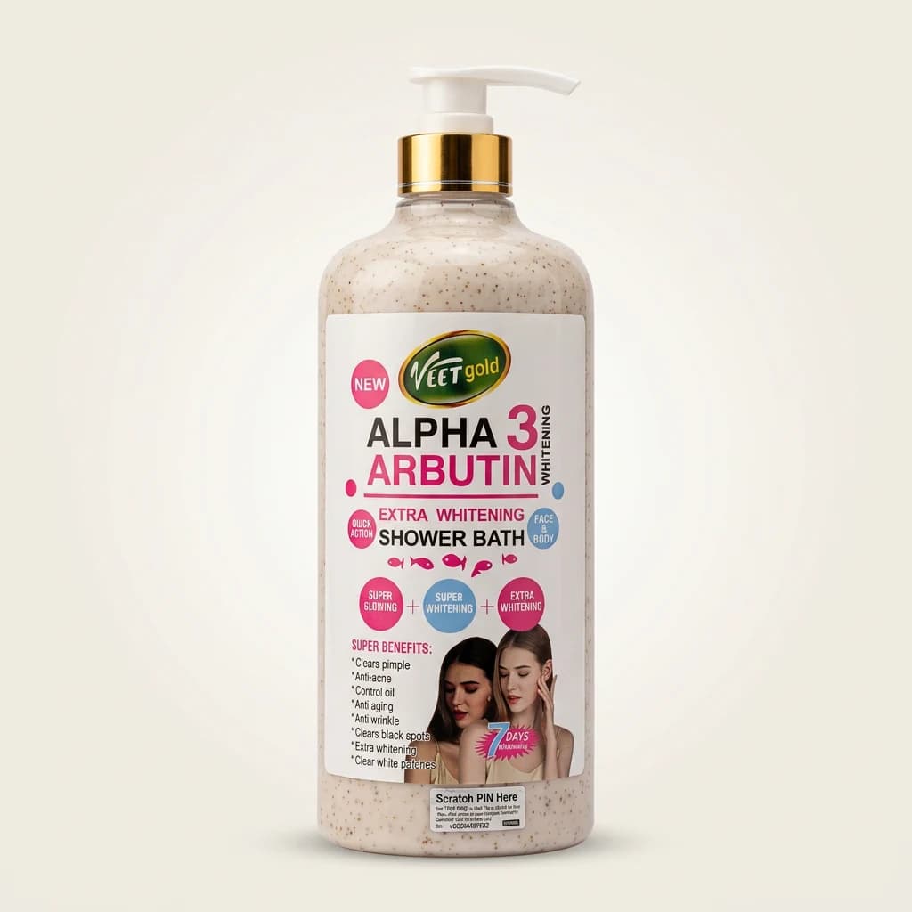 Gel douche éclaircissant Veet Gold Alpha 3 Arbutine visage et corps